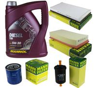 Mann-Filter Controllo Set mannol 5L Diesel Tdi 5W-30 per Peugeot 406 Break