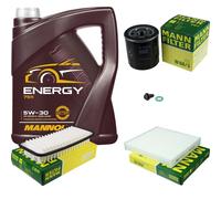 Mann-Filter Controllo Set mannol 5L Energia 5W-30 per Toyota Yaris 1.0 Vvt-I W