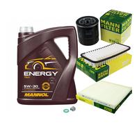 Mann-Filter Controllo Set mannol 5L Energia 5W-30 per Toyota Yaris 1.3 Vvt-I W.