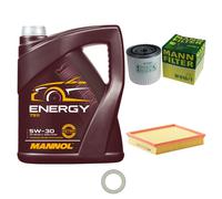 MANN-FILTER Controllo Set MANNOL 5L Energy 5W-30 Per Ford Sierra 2.0I 2.0 4X4