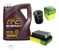 MANN-FILTER Controllo Set MANNOL 5L Energy 5W-30 Per Hyundai I20 1.2 MN7511-5