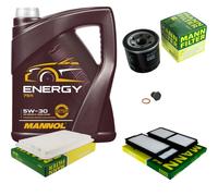 MANN-FILTER Controllo Set MANNOL 5L Energy 5W-30 Per Mazda 3 1.6 1.4 MN7511-5
