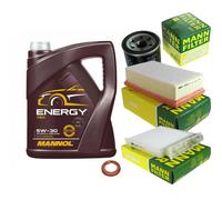 MANN-FILTER Controllo Set MANNOL 5L Energy 5W-30 Per Renault Clio III 2.0 16V