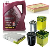 Mann-Filter Controllo Set mannol 5L Energy Combi Ll 5W-30 per Seat Altea Inca