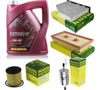 Mann-Filter Controllo Set mannol 5L Estremo 5W-40 per VW Golf A V 1.6