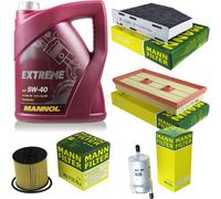 Mann-Filter Controllo Set mannol 5L Estremo 5W-40 per VW Golf V Per 1.6