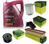 MANN-FILTER Controllo Set MANNOL 5L Extreme 5W-40 Per Renault Kangoo 1.5 DCI