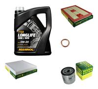 MANN-FILTER Controllo Set MANNOL 5L Longlife 0W-20 Per VW Golf VII 1.4 TSI