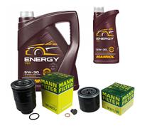 Mann-Filter Controllo Set mannol 6L 5W-30 Energia per Mazda 6 Station Carro