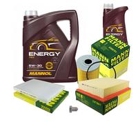MANN-FILTER Controllo set MANNOL 6L 5W-30 Energia per VW Golf III 2.8 VR6 2.9
