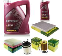 Mann-Filter Controllo Set mannol 6L Estremo 5W-40 per Opel Corsa D. 1.7