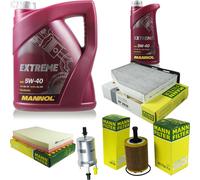 Mann-Filter Controllo Set mannol 6L Estremo 5W-40 per Skoda Superb II