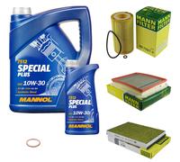 MANN-FILTER Controllo set MANNOL 6L Special Plus 10W-30 per Opel Zafira A