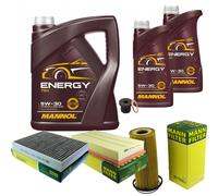 Mann-Filter Controllo Set mannol 7L 5W-30 Energia Adatto A per VW Touareg 7P5