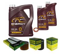 Mann-Filter Controllo Set mannol 7L 5W-30 Energia per Nissan Patrol Gr V Carro