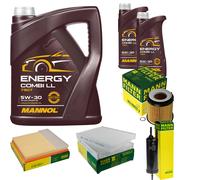MANN-FILTER Controllo set MANNOL 7L Energia Combi LL 5W-30 per BMW serie 5 535i