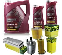 MANN-FILTER Controllo Set MANNOL 7L Energy Combi LL 5W-30 Per Audi A6 2.4