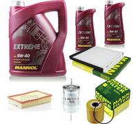 Mann-Filter Controllo Set mannol 7L Estremo 5W-40 per Volvo V70 II 2.4 2.0