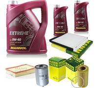 MANN-FILTER Controllo Set MANNOL 7L Extreme 5W-40 Per Volvo V70 II 2.4 D5