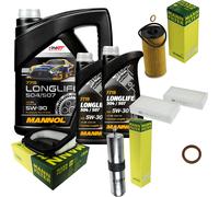 MANN-FILTER Controllo Set MANNOL 7L Longlife 5W-30 Adatto Per BMW X3 F25