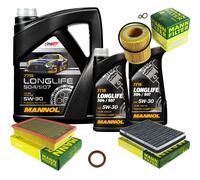 Mann-Filter Controllo Set mannol 7L Longlife 5W-30 per BMW 7er 730i Sx.