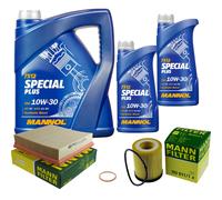 Mann-Filter Controllo Set mannol 7L Special Plus 10W-30 per Opel Omega Es