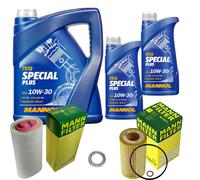 Mann-Filter Controllo Set mannol 7L Special Plus 10W-30 per Terra