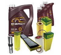 Mann-Filter Controllo Set mannol 8L 5W-30 Energia per BMW 3er Touring E91 E90