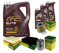 MANN-FILTER Controllo Set MANNOL 8L Elite 5W-40 Per Audi A8 4.2 Quattro 3.7