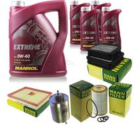 MANN-FILTER Controllo Set MANNOL 9L Extreme 5W-40 Per Mercedes-Benz S-Klasse