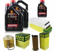 Mann-Filter Controllo Set Motul 10L 5W-30 per Audi A6 Allroad 3.0 Tdi