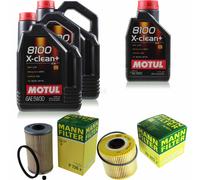 MANN-FILTER Controllo Set Motul 10L 5W-30 Per Nissan Interstar Bus dCi 90