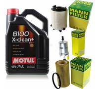 Mann-Filter Controllo Set Motul 5L 5W-30 per Audi A3 2.0 FSI VW EOS Touran