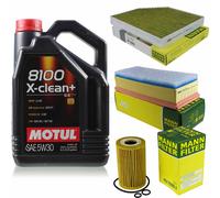 MANN-FILTER Controllo Set Motul 5L 5W-30 Per Audi A4 Avant 2.0 TDI Q5