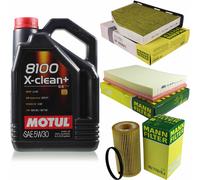 Mann-Filter Controllo Set Motul 5L 5W-30 per Audi Tt 2.0 TTS Quattro 2.5 Rs