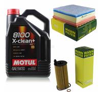 Mann-Filter Controllo Set Motul 5L 5W-30 per BMW 3er Touring 320d 318d 1er