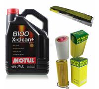 MANN-FILTER Controllo Set Motul 5L 5W-30 Per BMW 3er Touring 320d 318d