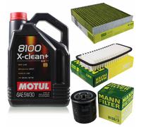 MANN-FILTER Controllo Set Motul 5L 5W-30 Per Toyota Yaris 1.0 VVT-I 1.3
