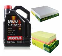 Mann-Filter Controllo Set Motul 5L 5W-30 per VW Passat Variant 2.0 Tdi 1.6