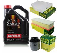 Mann-Filter Controllo Set Motul 5L 5W-30 per VW Touran 1.4 TSI Tiguan
