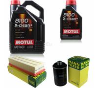 MANN-FILTER Controllo Set Motul 6L 5W-30 Per Audi A3 1.8 TFSI 2.0