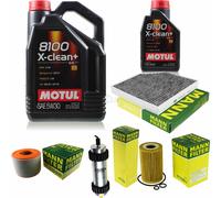MANN-FILTER Controllo Set Motul 6L 5W-30 Per Audi A6 Avant 2.0 TDI