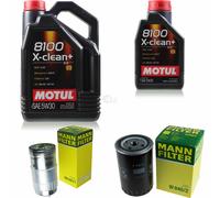 MANN-FILTER Controllo Set Motul 6L 5W-30 Per Audi A6 Avant 2.5 TDI