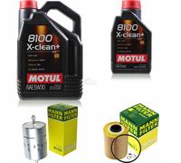MANN-FILTER Controllo Set Motul 6L 5W-30 Per BMW 3er Cabriolet 320i 325i
