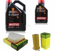 MANN-FILTER Controllo Set Motul 6L 5W-30 Per BMW 3er Touring 320d