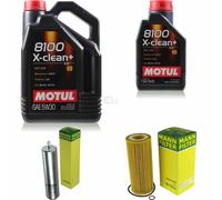 MANN-FILTER Controllo Set Motul 6L 5W-30 Per BMW X3 2.0d 1er 120d 118d