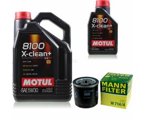 Mann-Filter Controllo Set Motul 6L 5W-30 per Fiat Cassone Fiorino 65 1.7