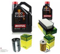 MANN-FILTER Controllo Set Motul 6L 5W-30 Per Hyundai IX20 1.6 CRDi 1.4 Venga
