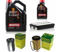 Mann-Filter Controllo Set Motul 6L 5W-30 per Hyundai Sonata V 2.0 Crdi