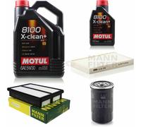 Mann-Filter Controllo Set Motul 6L 5W-30 per Hyundai Tucson 2.0 Crdi